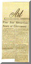 Fine Arts Attractions Score at Claremont